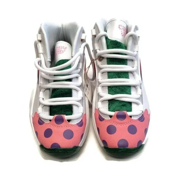 Reebok Question Mid Candy Land x Hasbro Iverson Rainbow Trail Size 4 GZ0081 - Picture 7 of 9